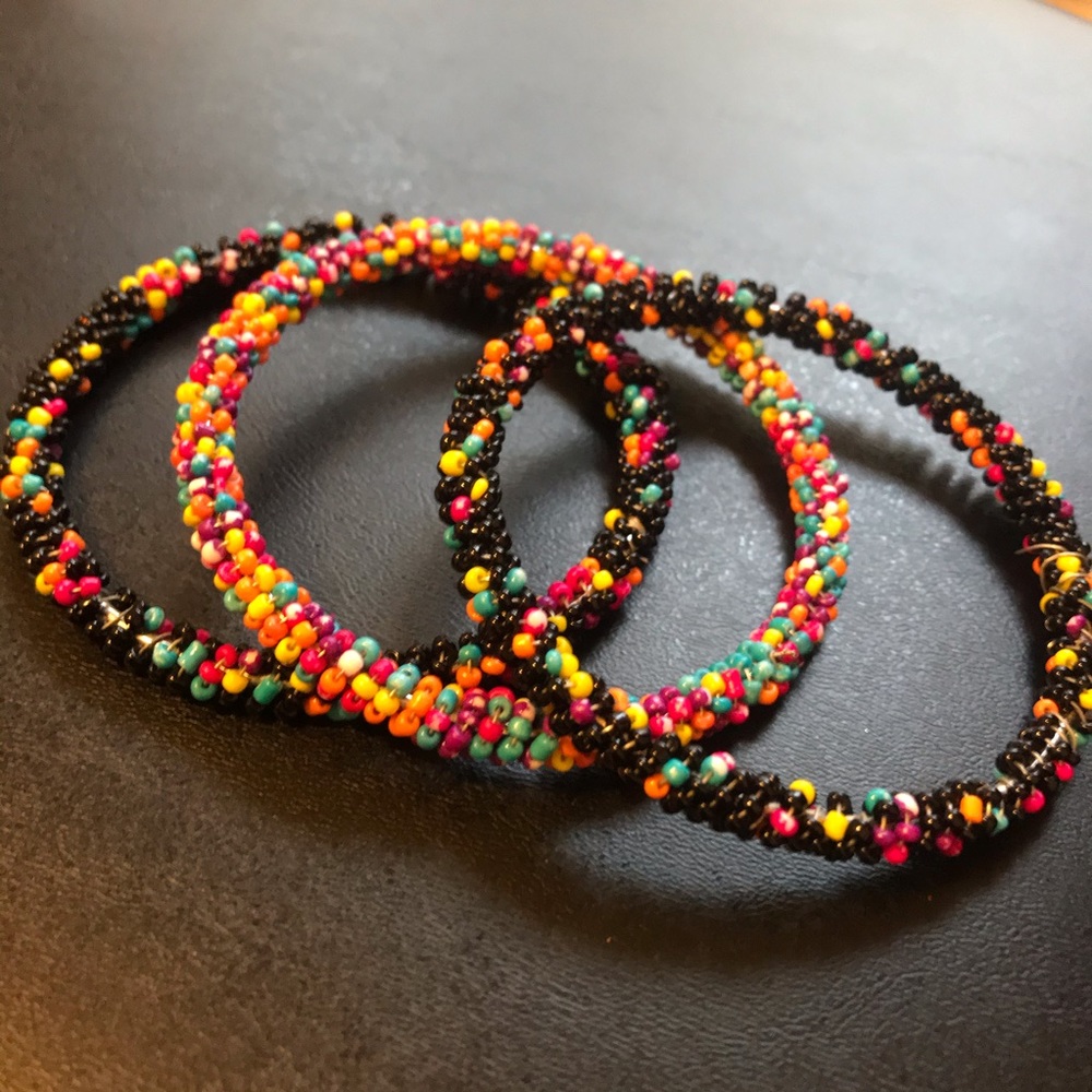 3 Bold Beaded Bracelets